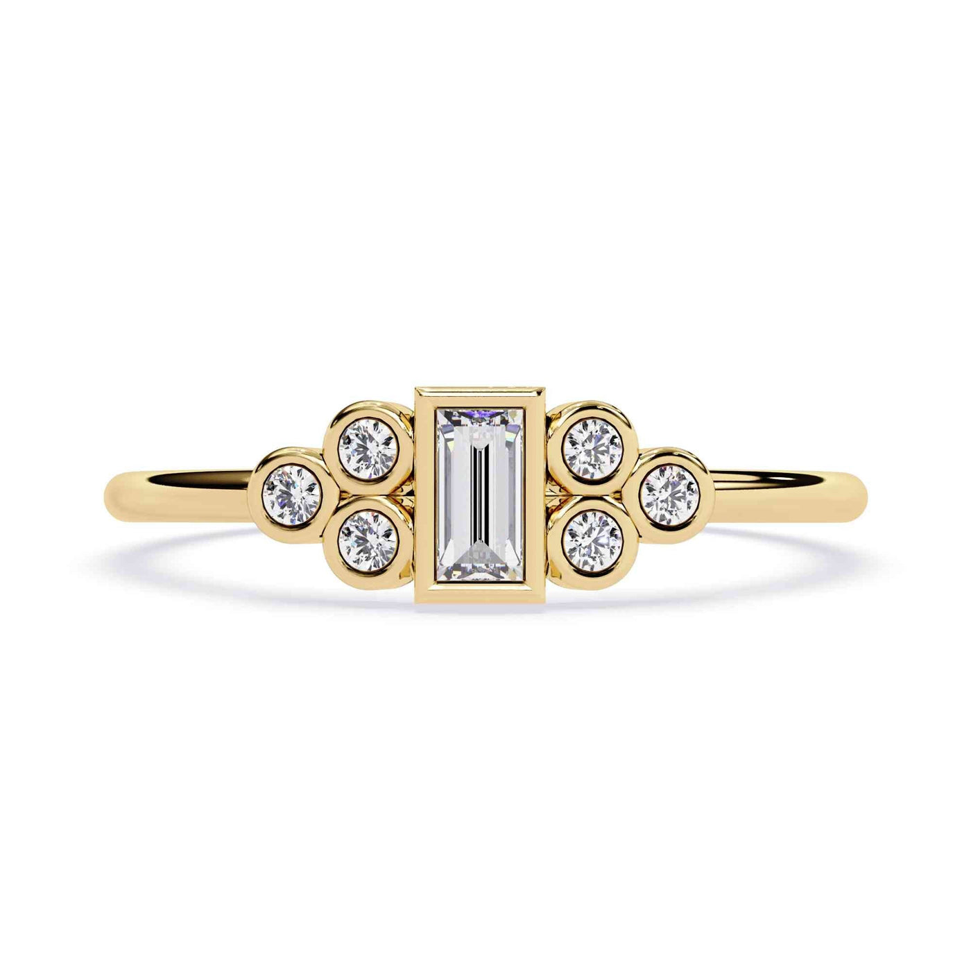The Bianca Scalloped Eternity Edition 13 Ring