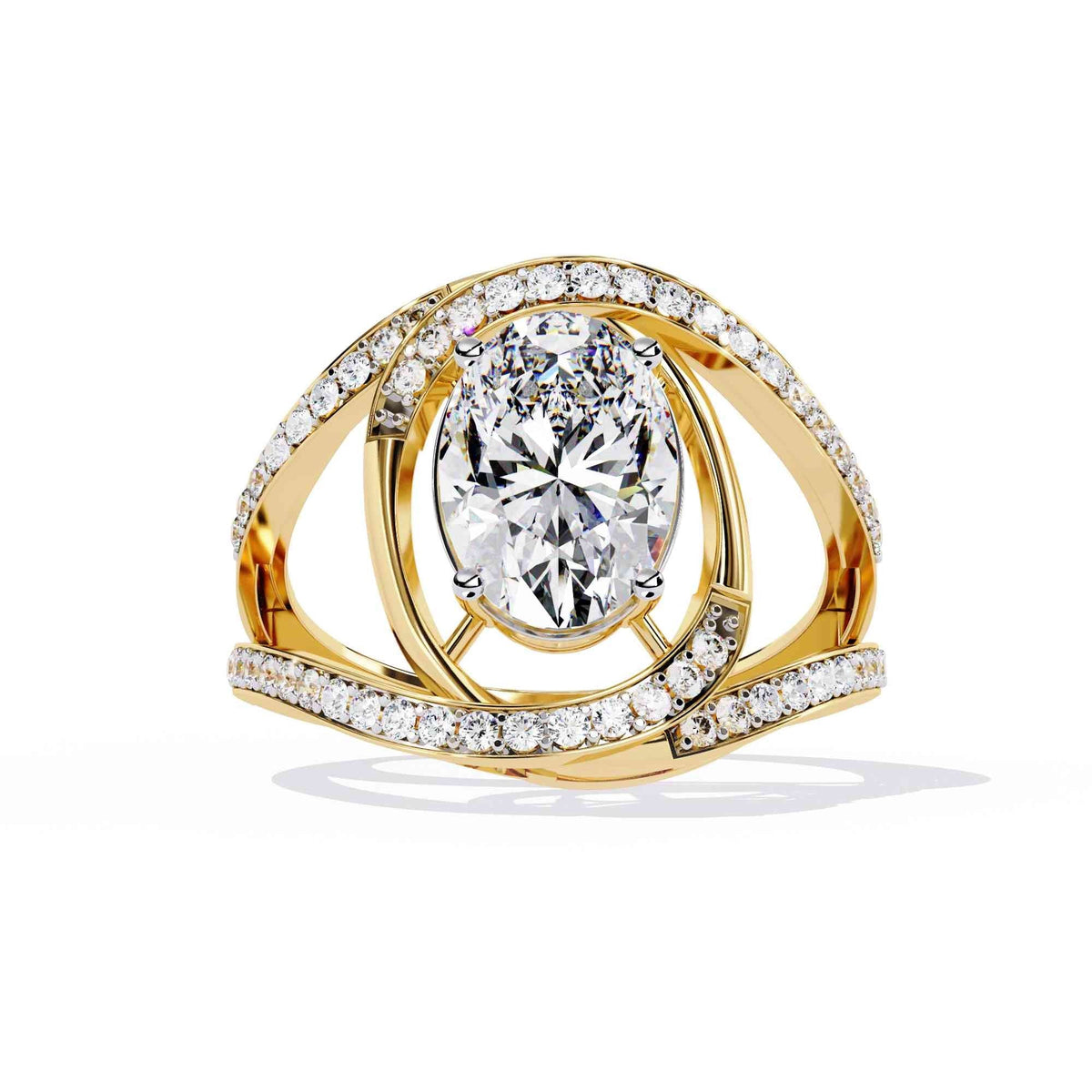 The Bianca Scalloped Eternity Edition 14 Ring