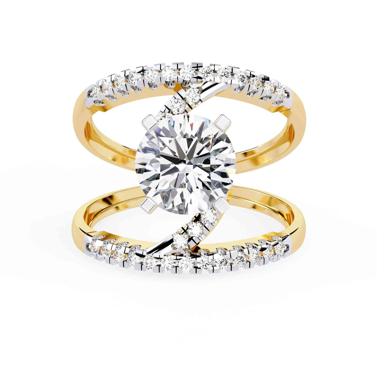 The Camille Knife-Edge Solitaire Edition 14 Ring