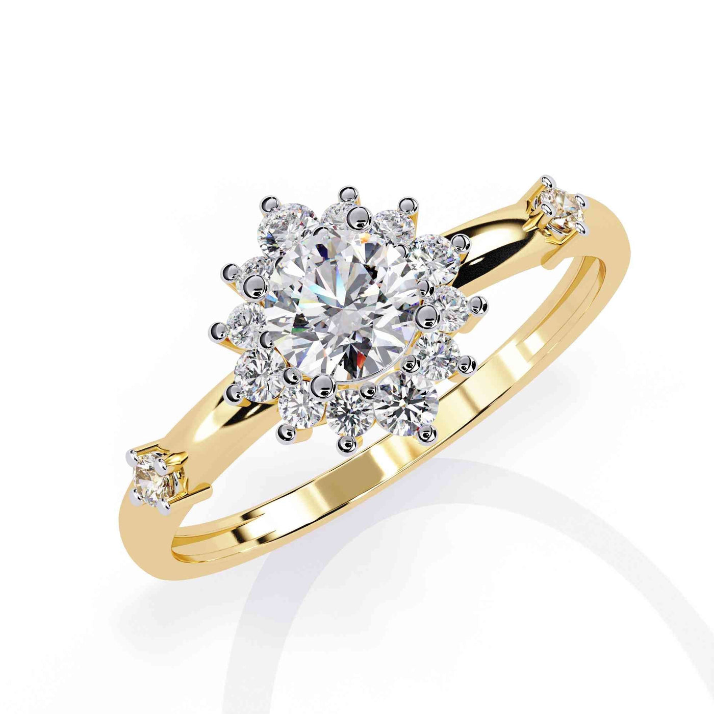 The Marchesa Oval Pavé Cathedral Edition 14 Ring