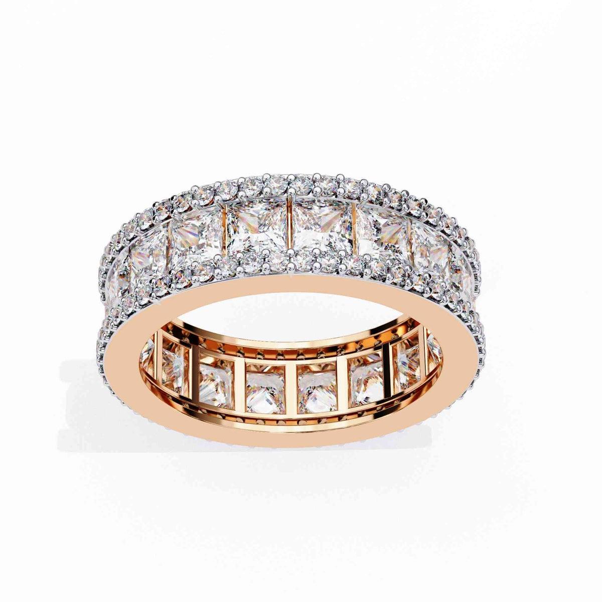 The Gemma Floating Solitaire Edition 14 Ring