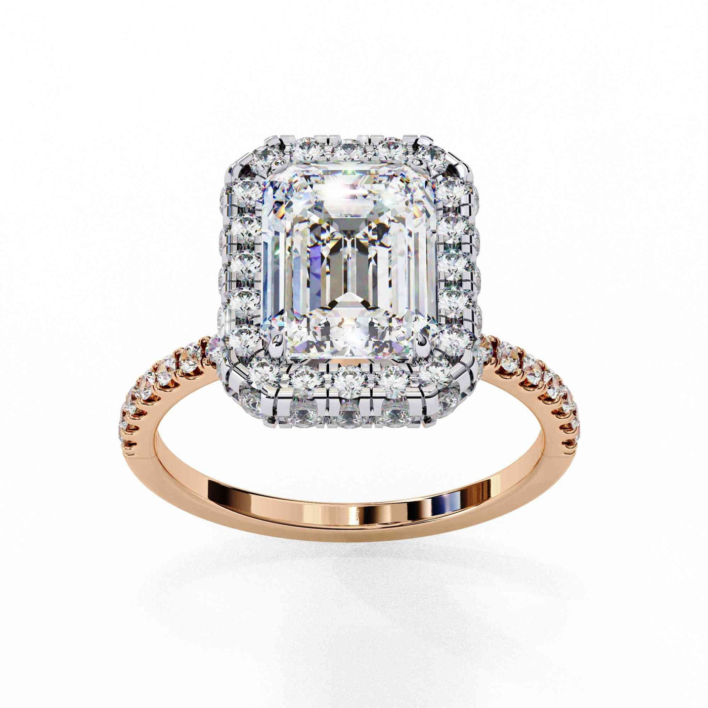 The Magnolia Floral Halo Edition 14 Solitaire